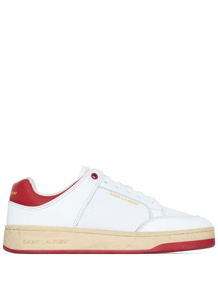 Saint Laurent Sneakers Saint Laurent Sneakers White Saint Laurent Sneakers White Crimson Calf Leather Brand