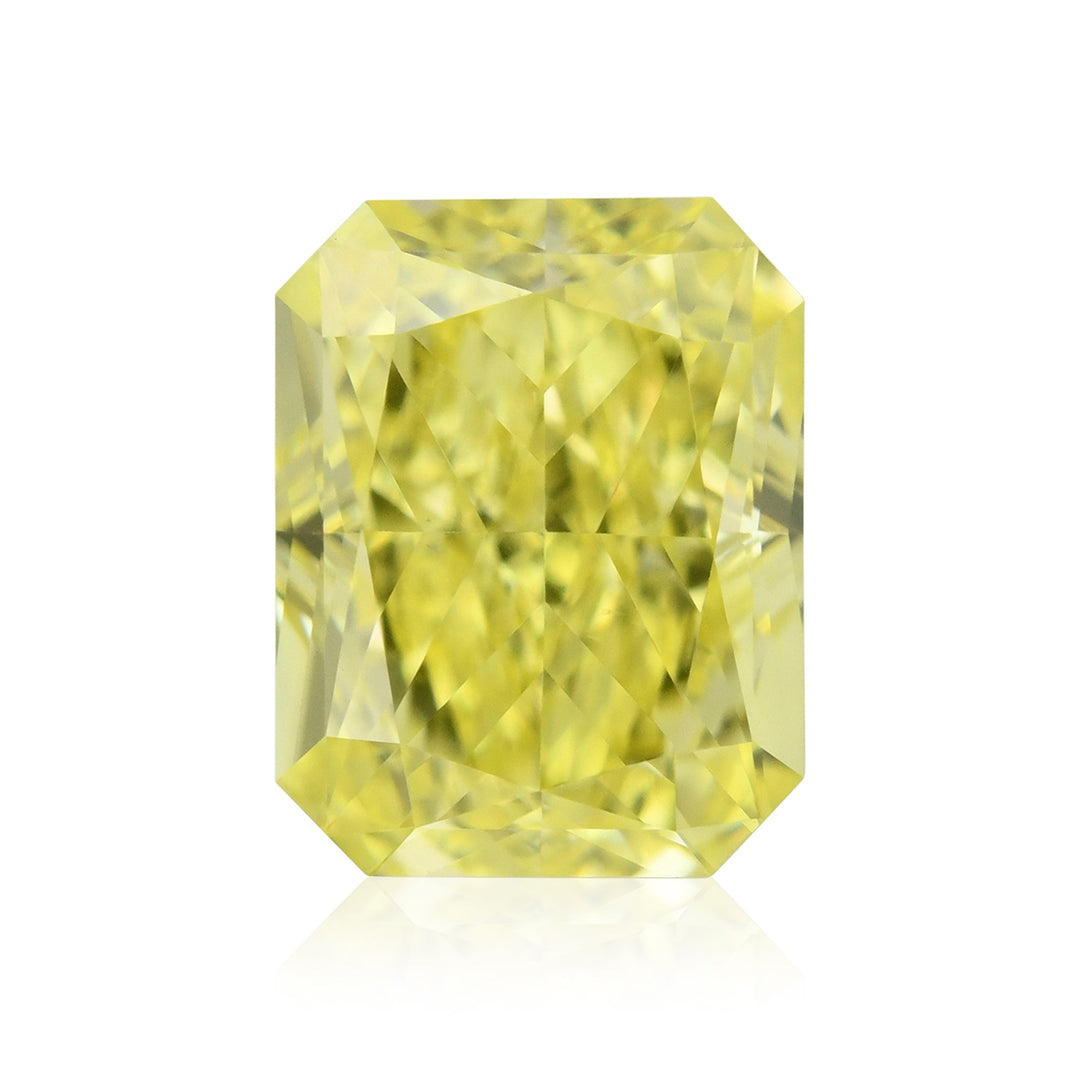 0.61 Carat Fancy Intense Yellow Radiant Diamond VS1 GIA