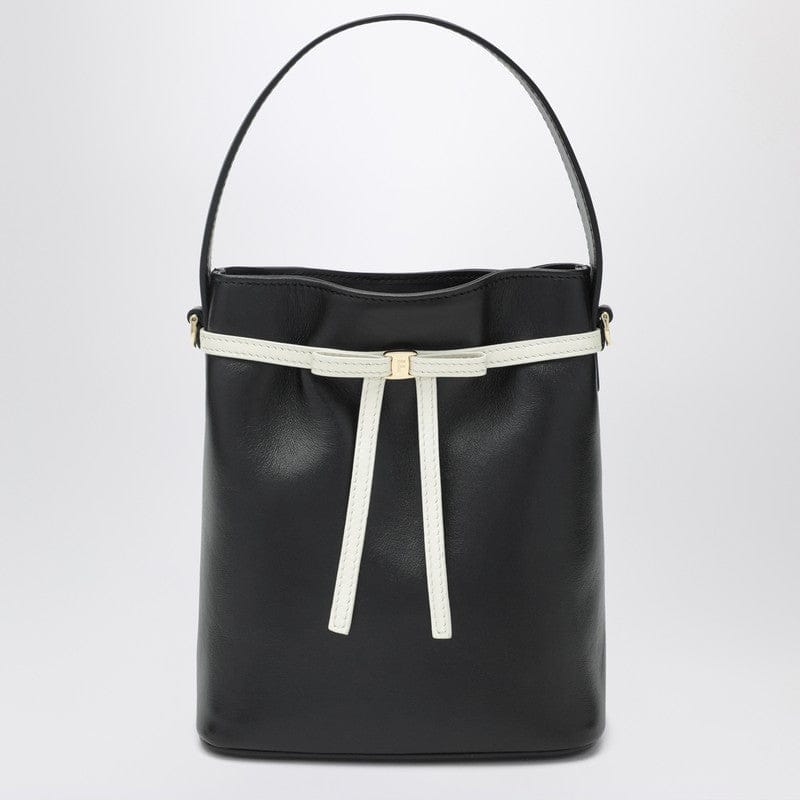 #N/A Ferragamo - Bucket bag black/mascarpone with bow - One size Brand