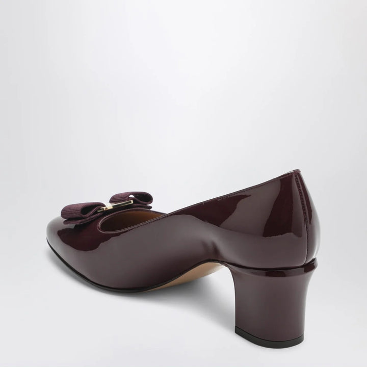 Ferragamo - Plum Vara Bow Pumps