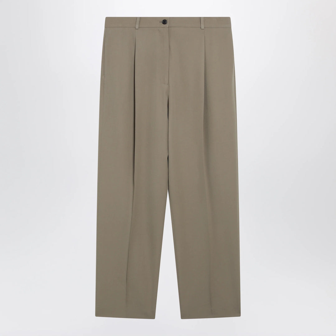 The Row - Gianni tapered wool gabardine trousers in beige