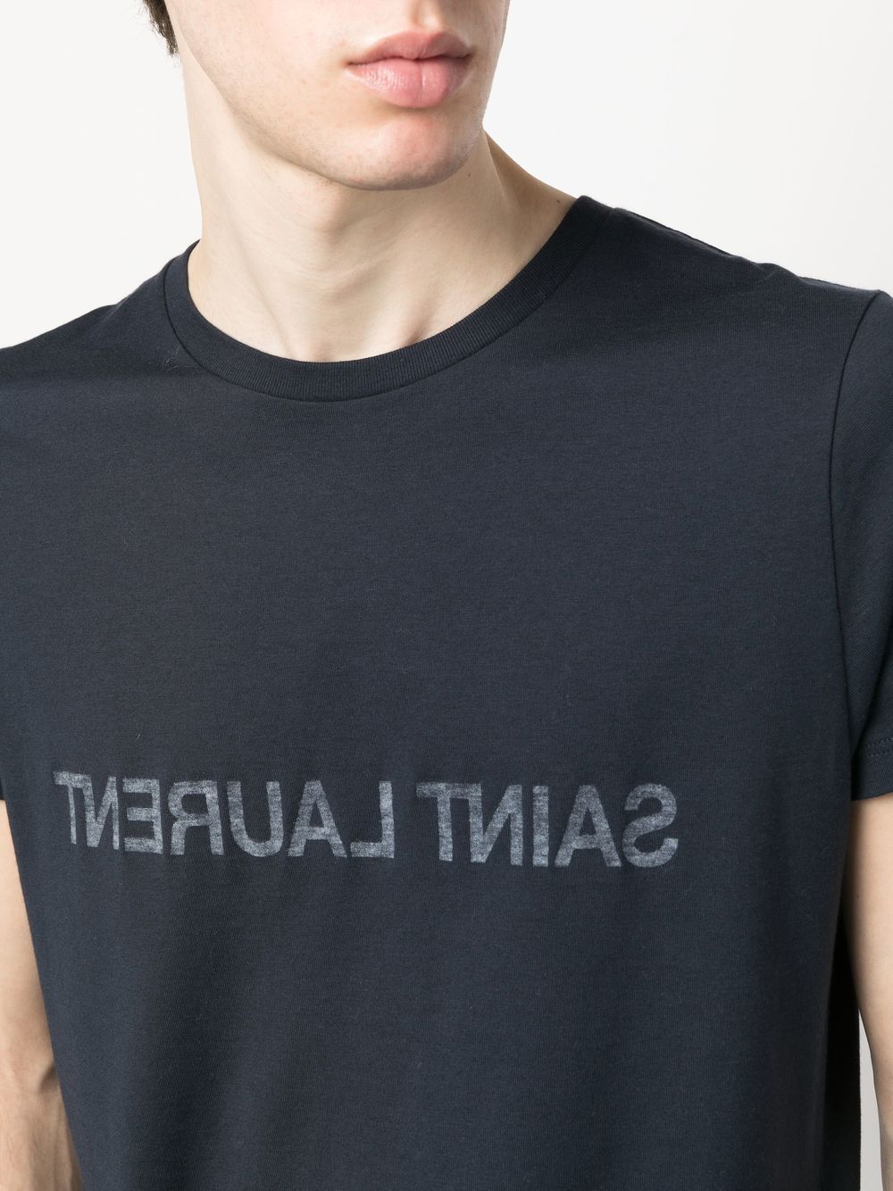 Saint Laurent T-shirts and Polos Blue