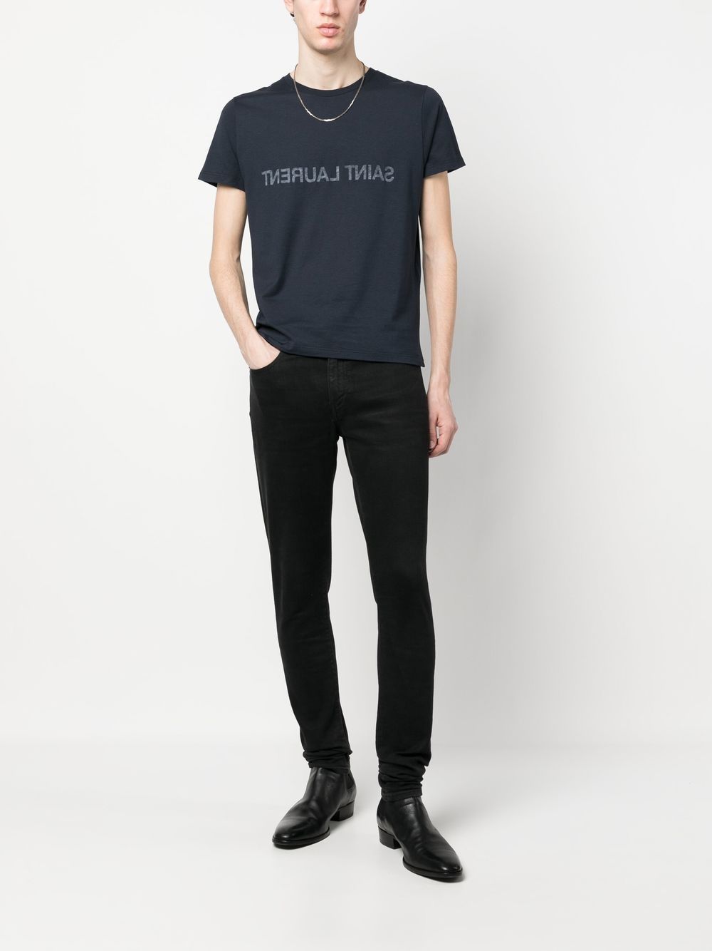 Saint Laurent T-shirts and Polos Blue