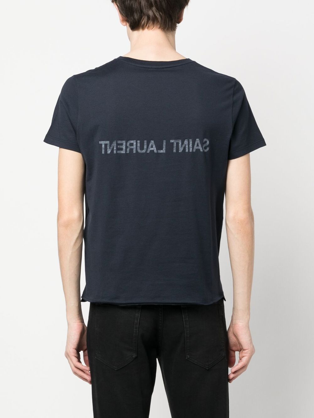 Saint Laurent T-shirts and Polos Blue