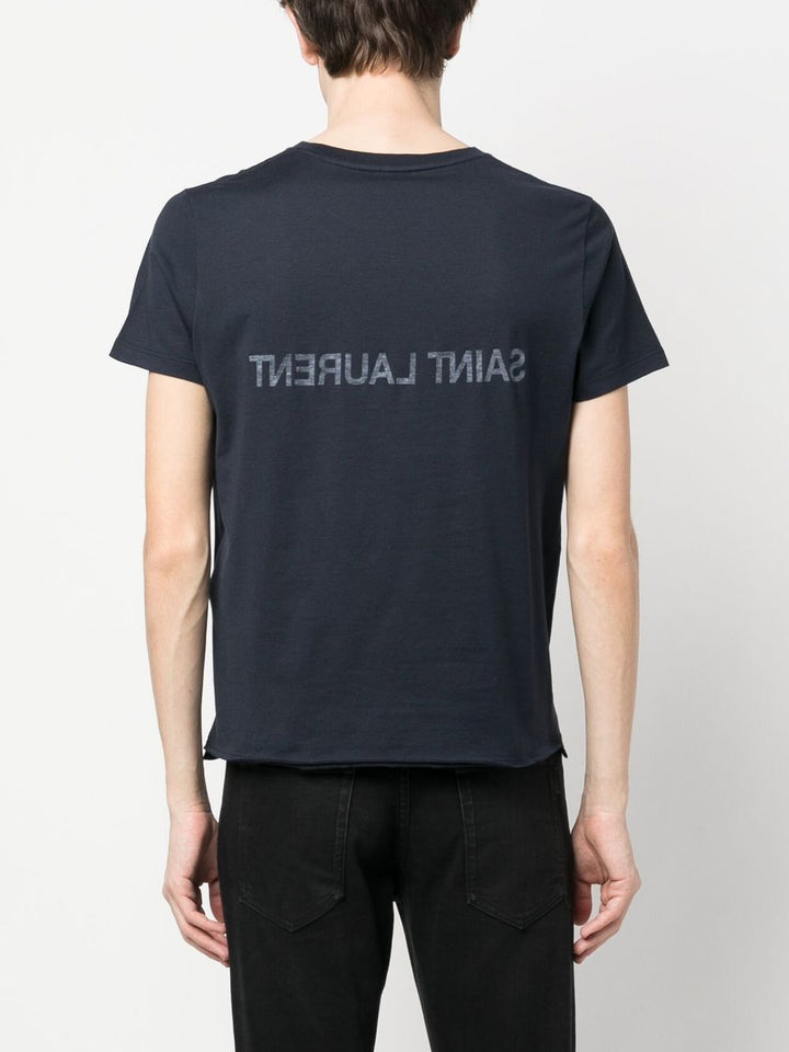 Saint Laurent T-shirts and Polos Blue
