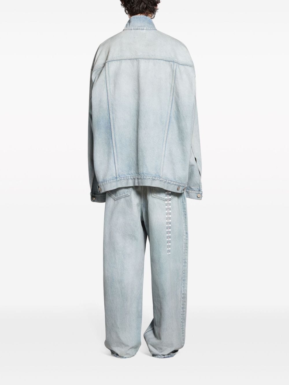 Jackets 1 Balenciaga Denim jacket with flap pockets and drop shoulder Brand