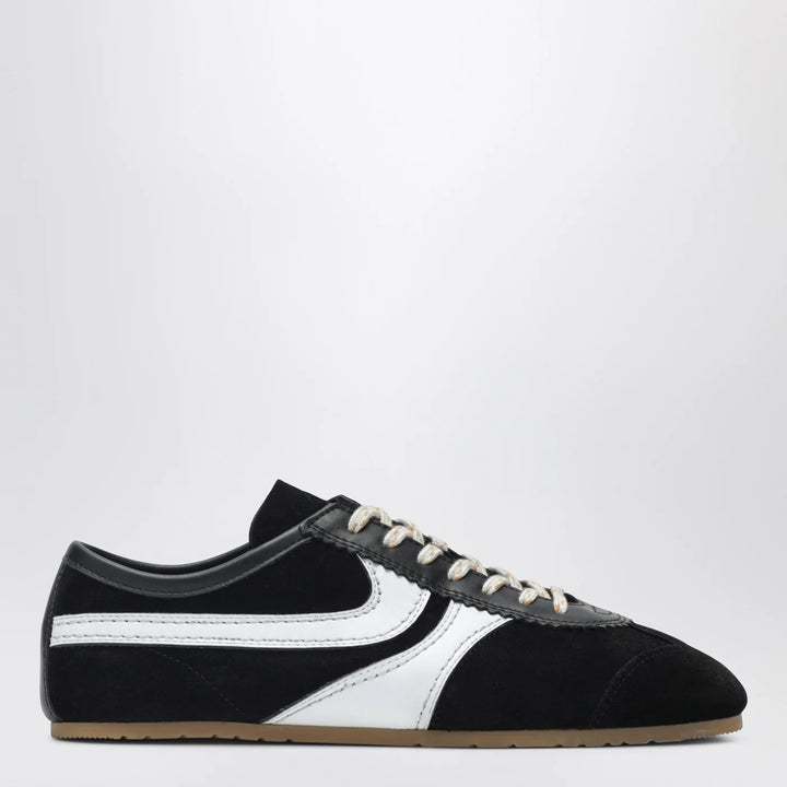 Dries Van Noten - Black/white leather and suede Sneakers