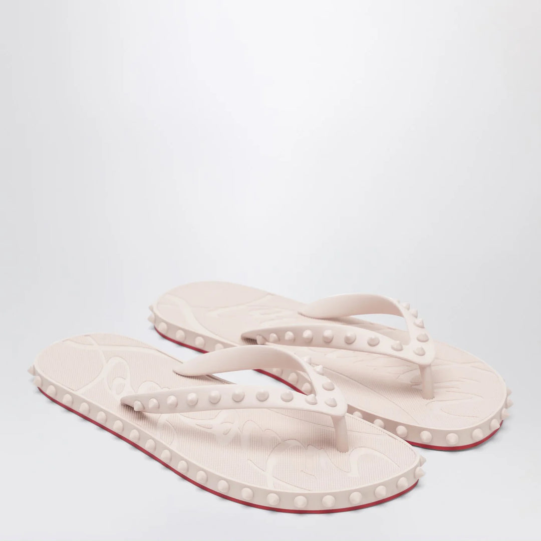 Christian Louboutin - Super Loubi Flip-Flops milk coloured