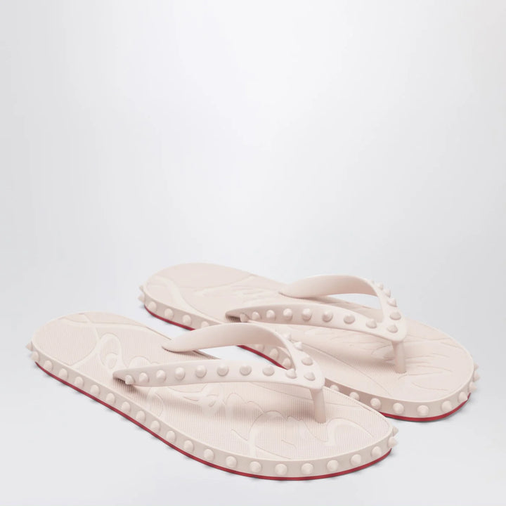 Christian Louboutin - Super Loubi Flip-Flops milk coloured