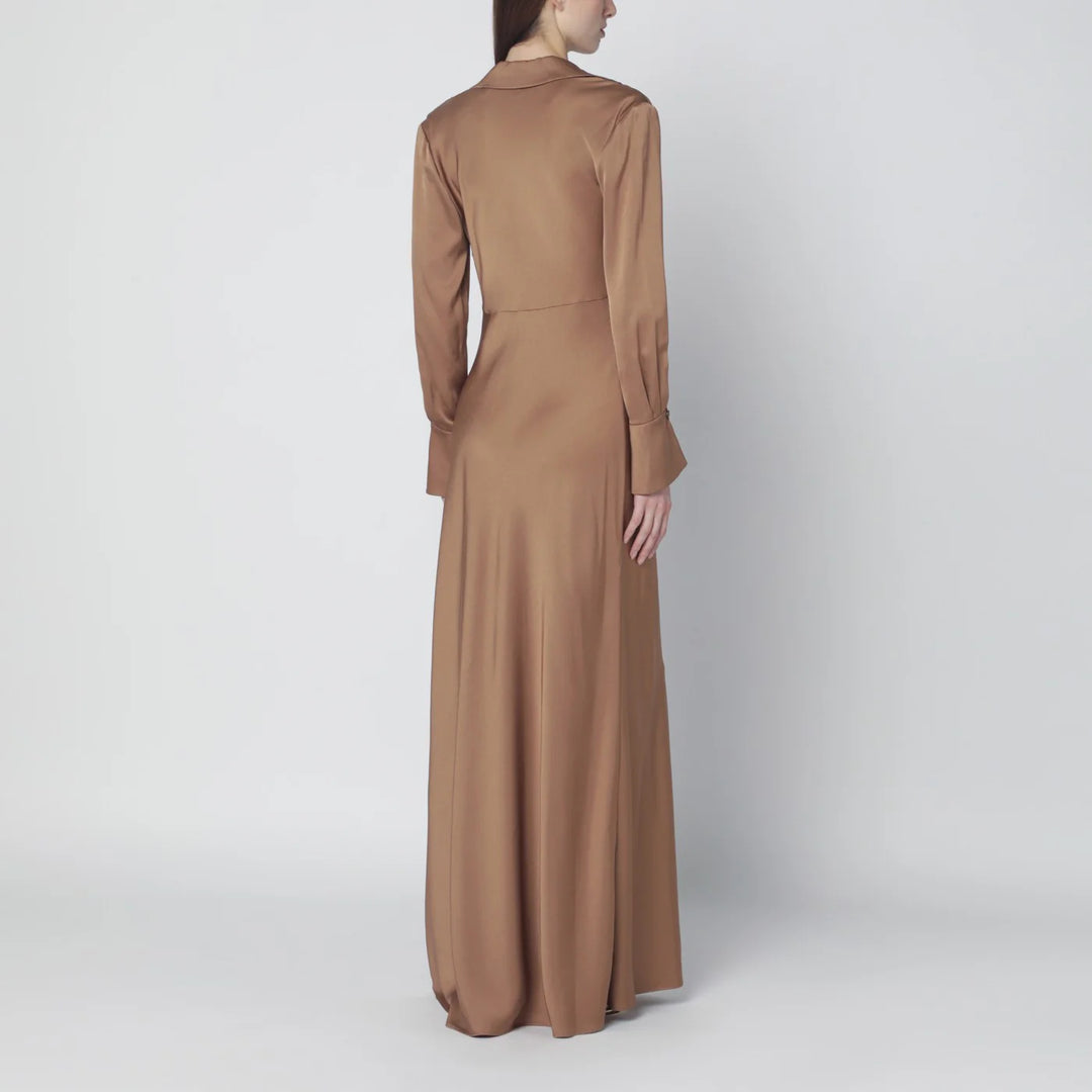 SIMKHAI - Adelle satin dress with draping