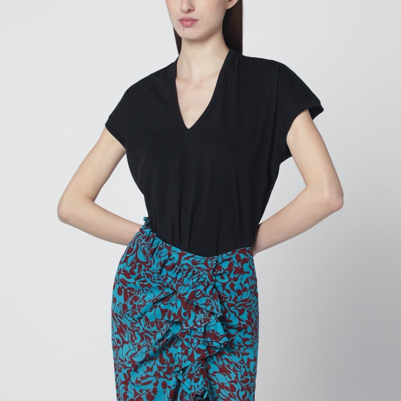 Shirts & Tops Dries Van Noten - Black V-neck T-shirt - XS Brand