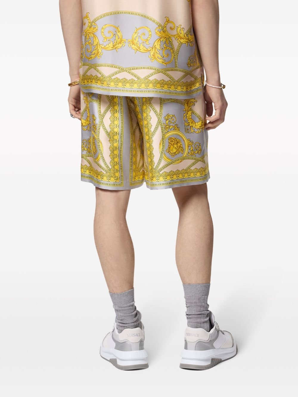 Versace 短褲 金色