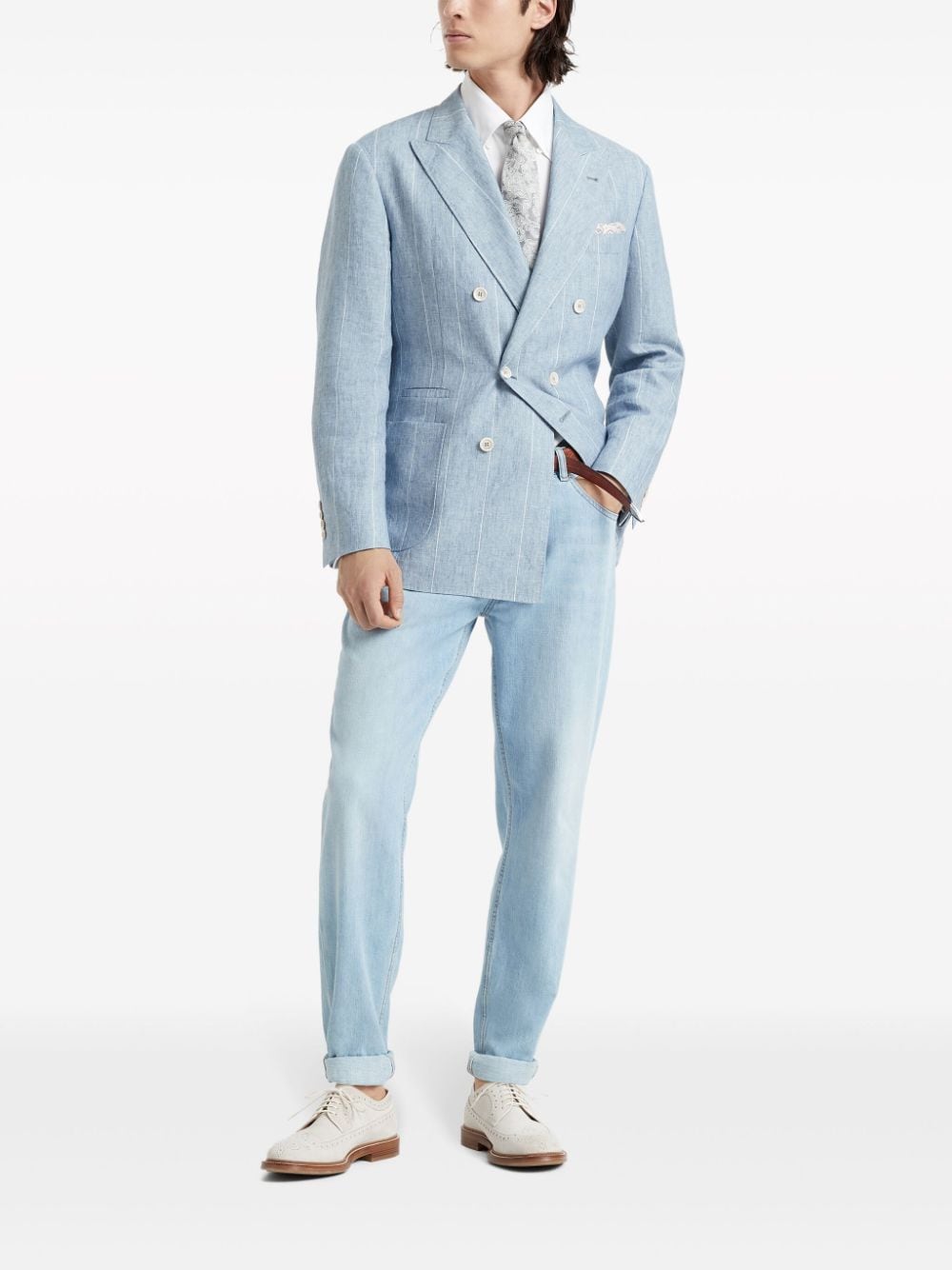 Brunello Cucinelli 牛仔褲 透明藍