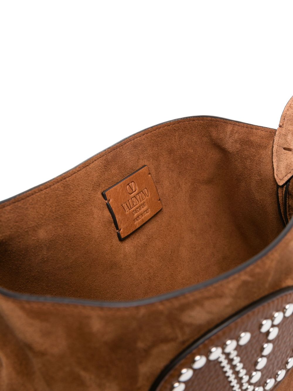 Valentino Garavani Nellcôte Suede Shoulder Bag With Fringes