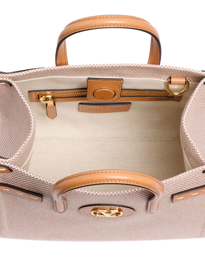 Valentino Garavani Antibes Small Canvas Tote Bag