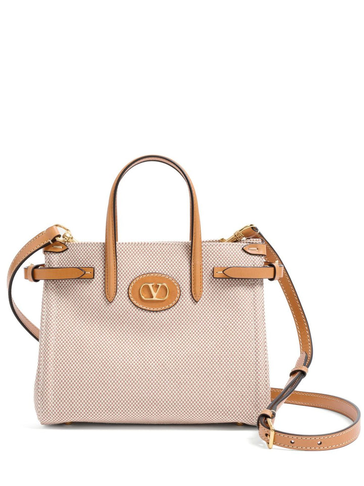Valentino Garavani Antibes Small Canvas Tote Bag