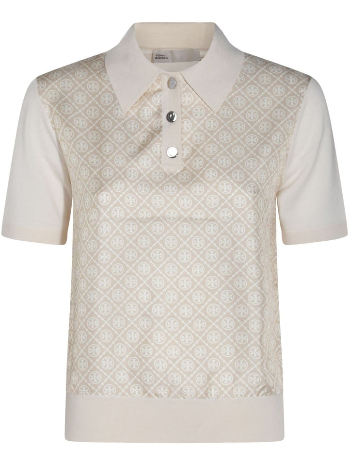 Tory Burch 米色T恤和Polo衫