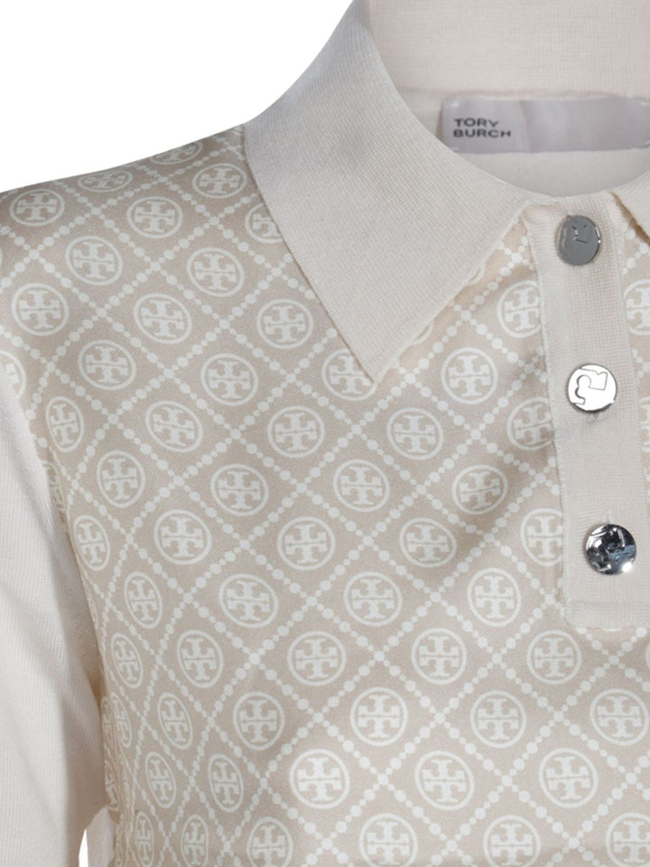 Tory Burch 米色T恤和Polo衫