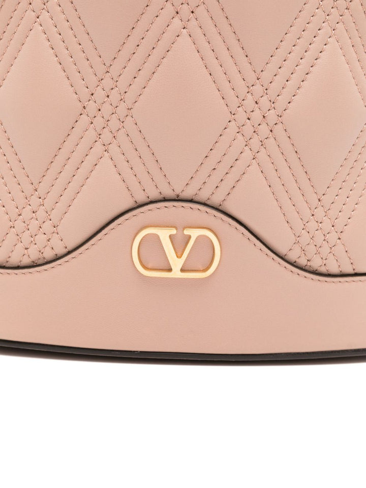 Valentino Garavani Quiltie 67 Leather Bucket Bag