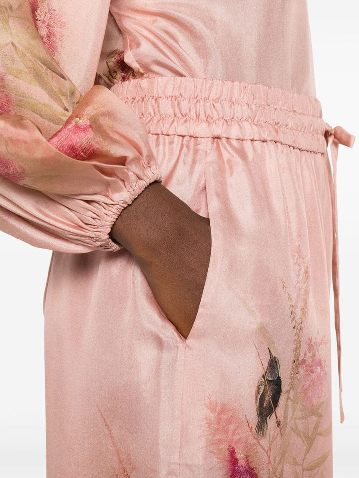 Trousers 0 Zimmermann Trousers Pink Brand