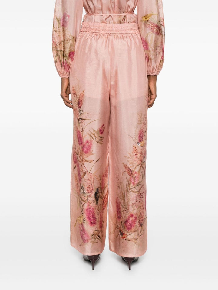 Trousers 0 Zimmermann Trousers Pink Brand
