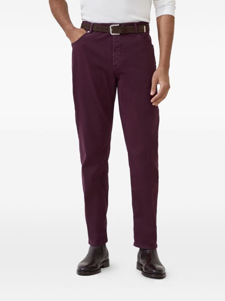 Trousers 48 Brunello Cucinelli Trousers Bordeaux Brand