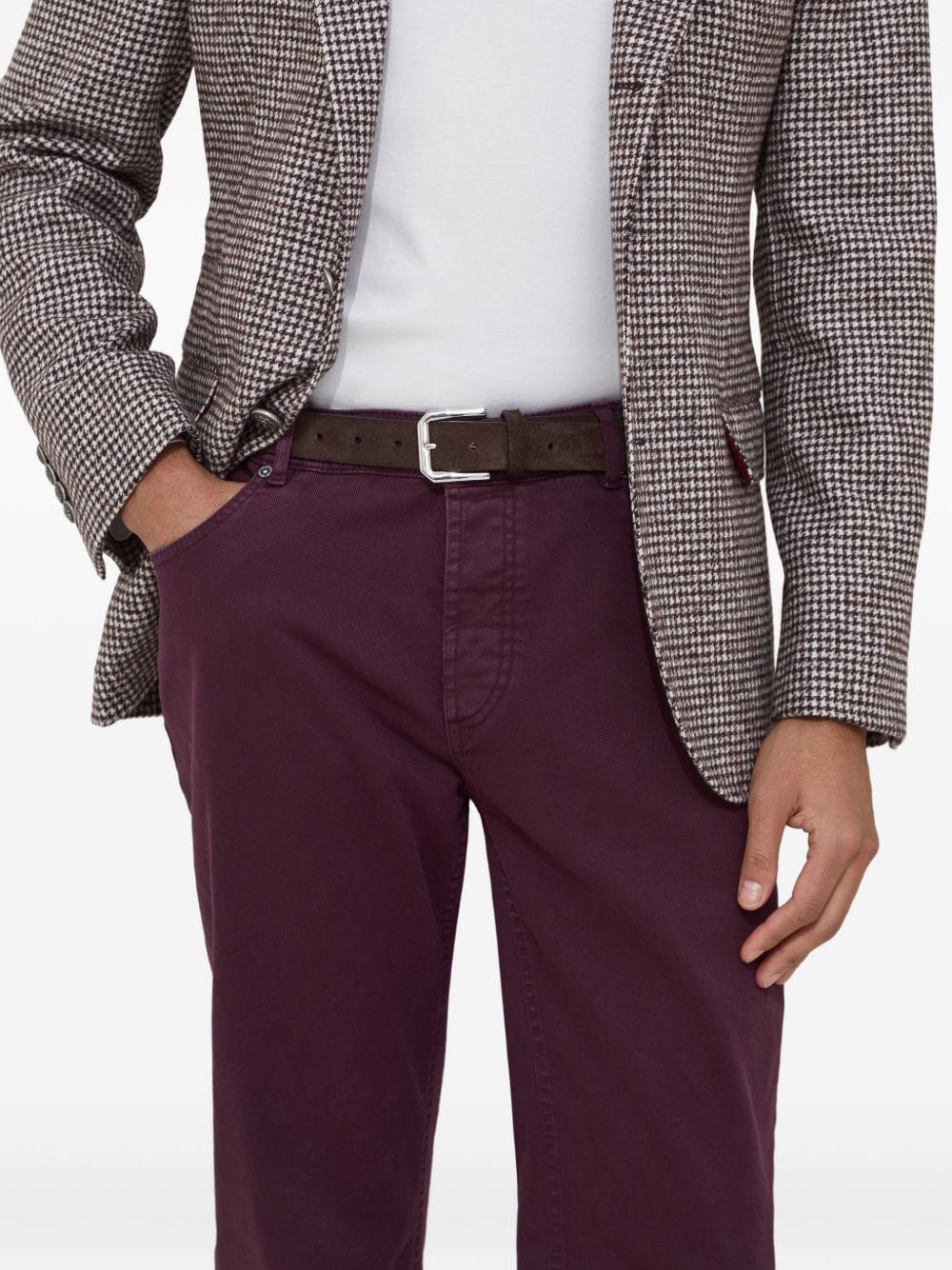 Trousers 48 Brunello Cucinelli Trousers Bordeaux Brand
