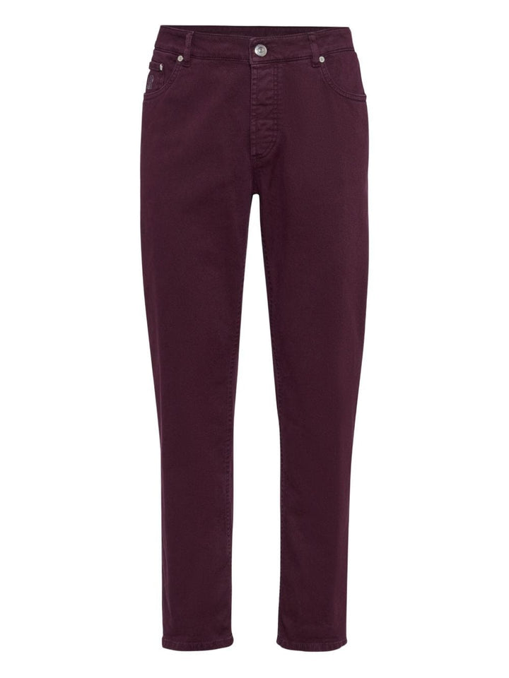 Trousers 48 Brunello Cucinelli Trousers Bordeaux Brand
