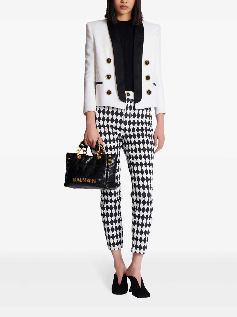 Balmain Shopper Bag Black