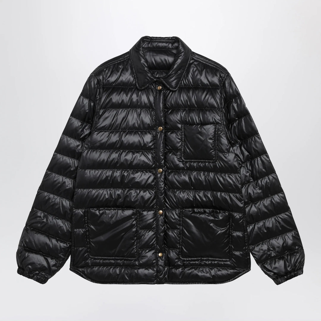 Moncler - Black Fouine Down Shirt Jacket Brand Coats &amp; Jackets 1