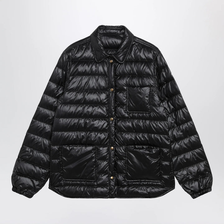 Moncler - Black Fouine Down Shirt Jacket Brand Coats &amp; Jackets 1