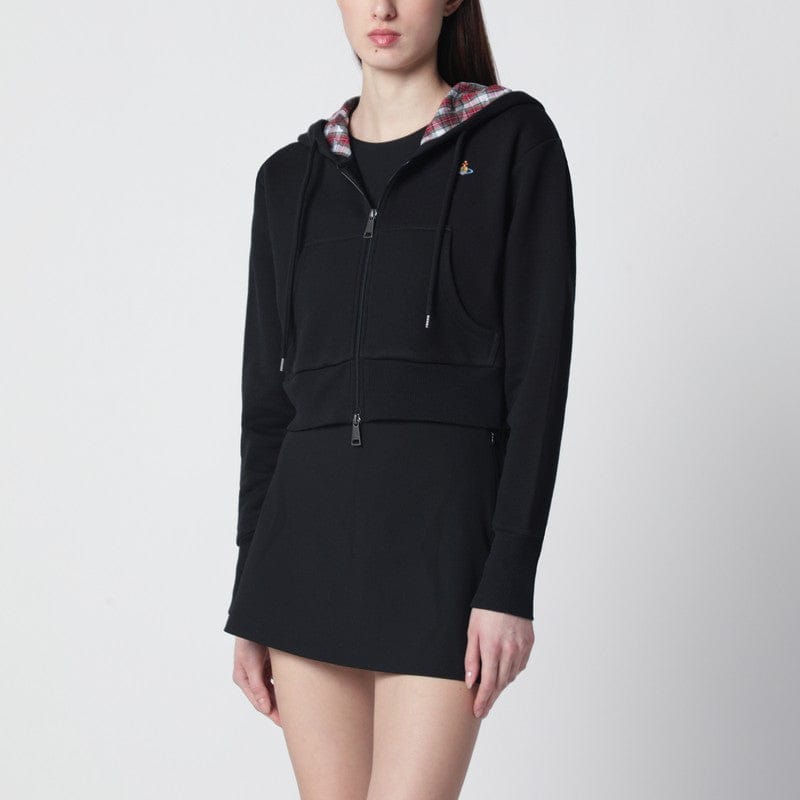 Shirts & Tops Vivienne Westwood - Black cropped sweatshirt with Orb logo - L Brand