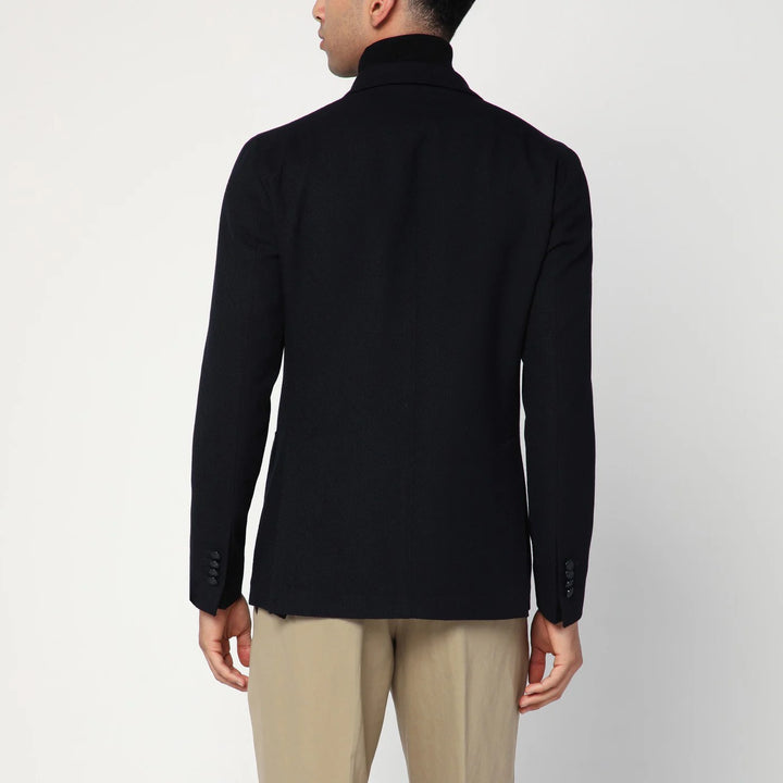 Tagliatore - Blue double-breasted wool jacket