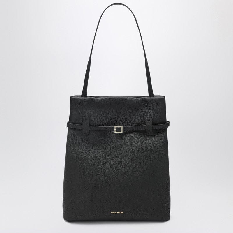 Shopping Totes Manu Atelier - Tote Du Jour tote bag in black calfskin - One size Brand