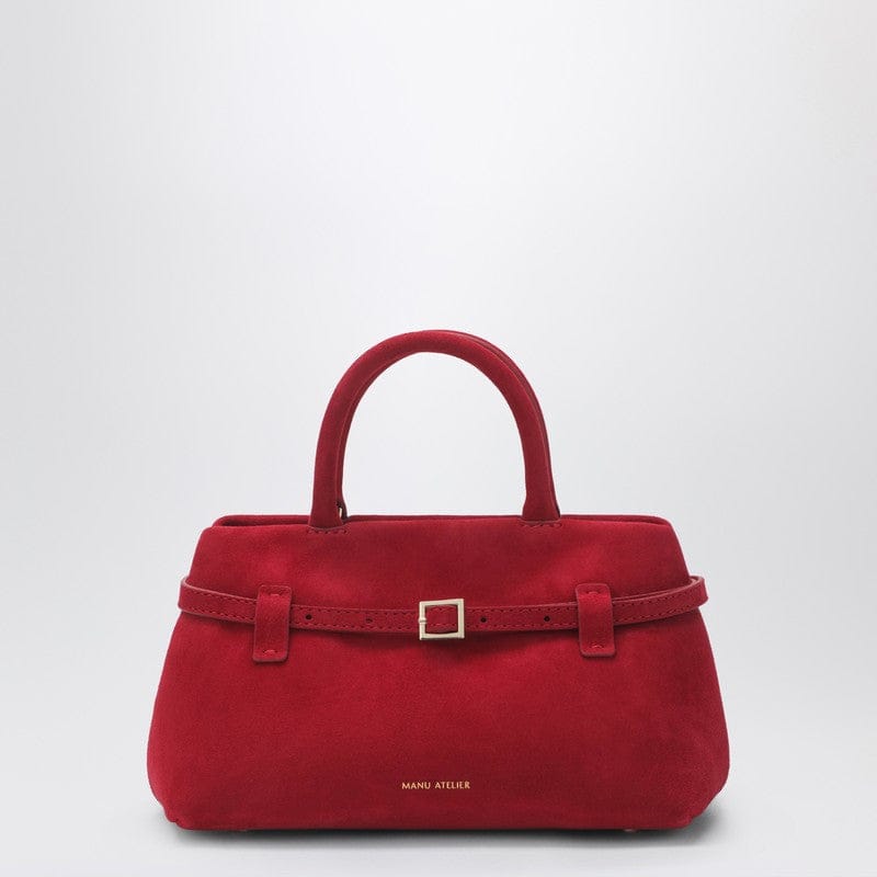 #N/A Manu Atelier - Le Cambon 25 red suede bag - One size Brand