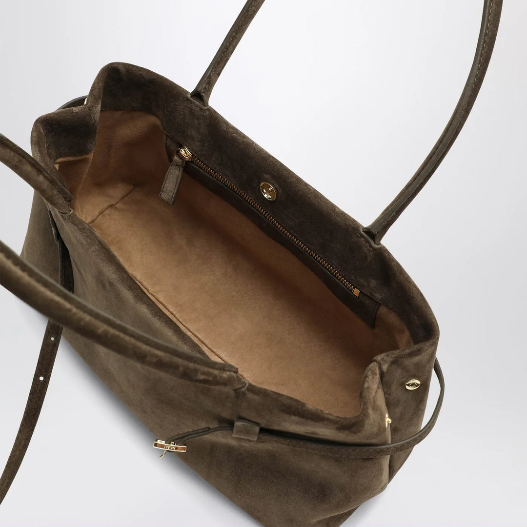 Manu Atelier - Le Cambon East West Tobacco suede bag