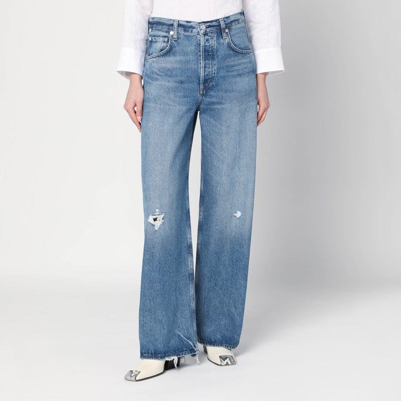 Pants Citizens of Humanity - Ayla Baggy blue ripped jeans - 24 Brand