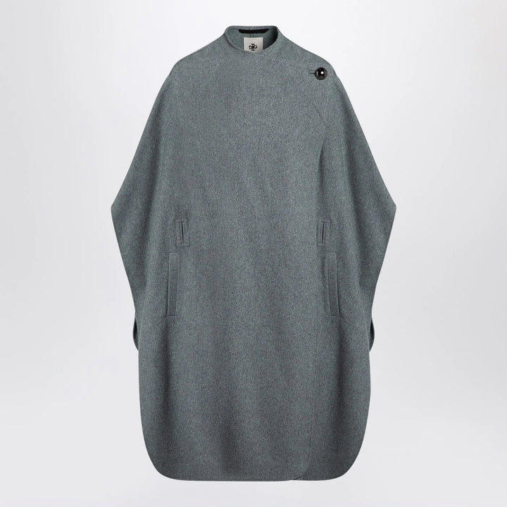 the garment - Grey wool-blend cape