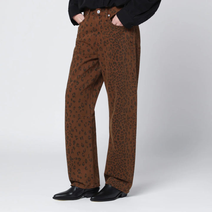 Citizens of Humanity - Relaxed Miro jeans with cheetah print