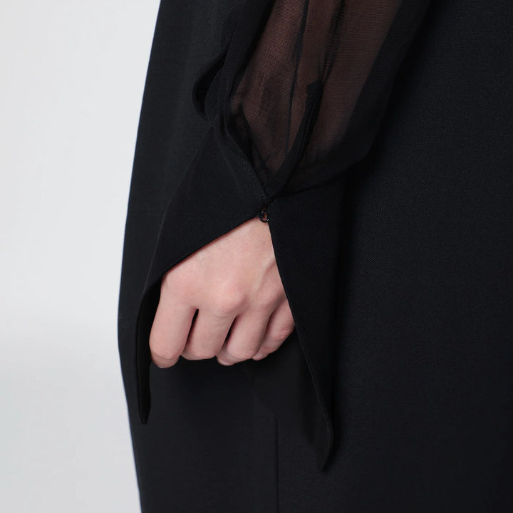 Francesco Murano - Semi-transparent black blouse