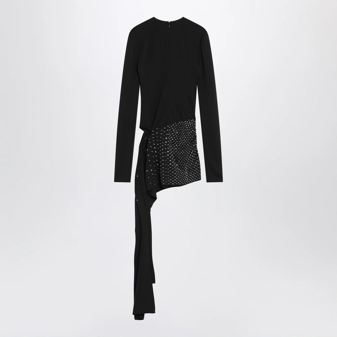 The Attico - Mini black dress with thermostrass