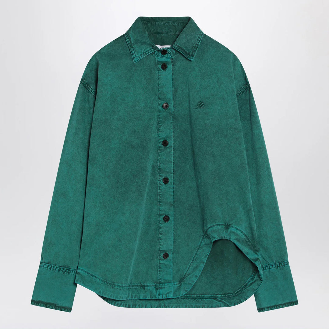 The Attico - Green cotton shirt