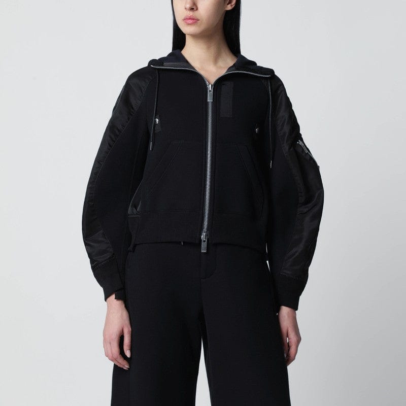 Shirts & Tops Sacai - Black cotton-blend hoodie - 1 Brand