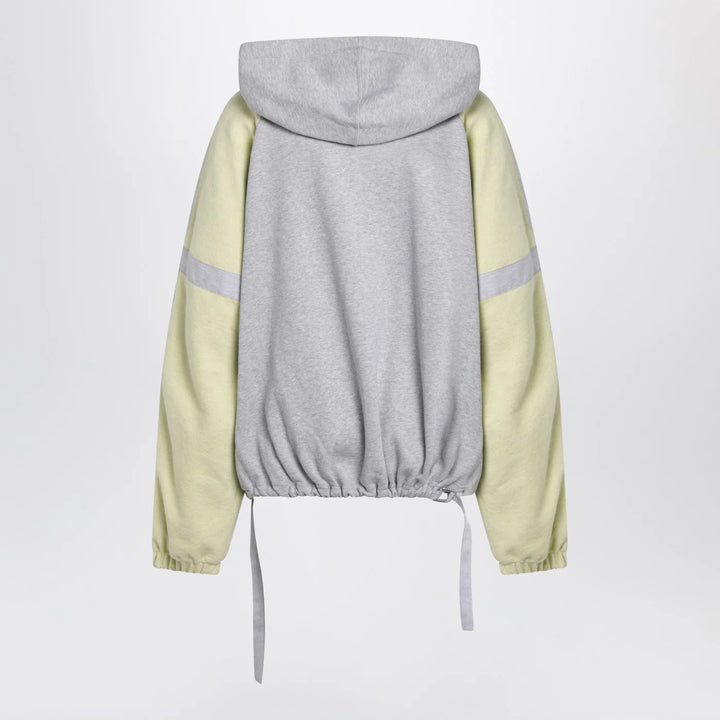 The Attico - Grey/light yellow bomber sweatshirt