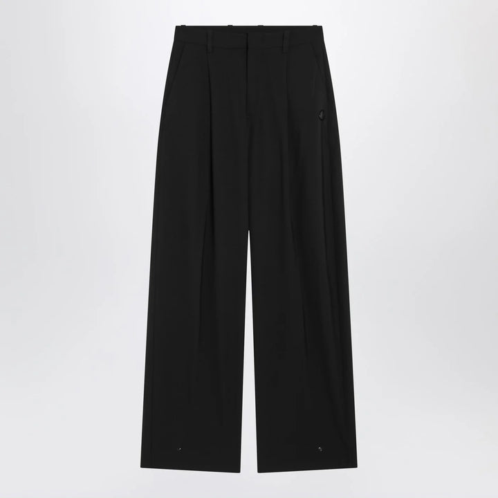 Moncler X Edward Enninful - Black wool-blend trousers