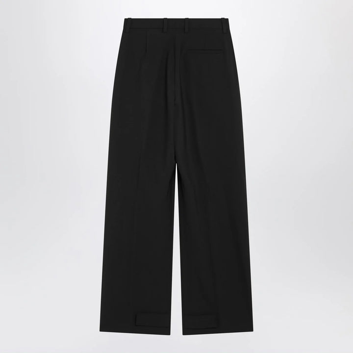 Moncler X Edward Enninful - Black wool-blend trousers