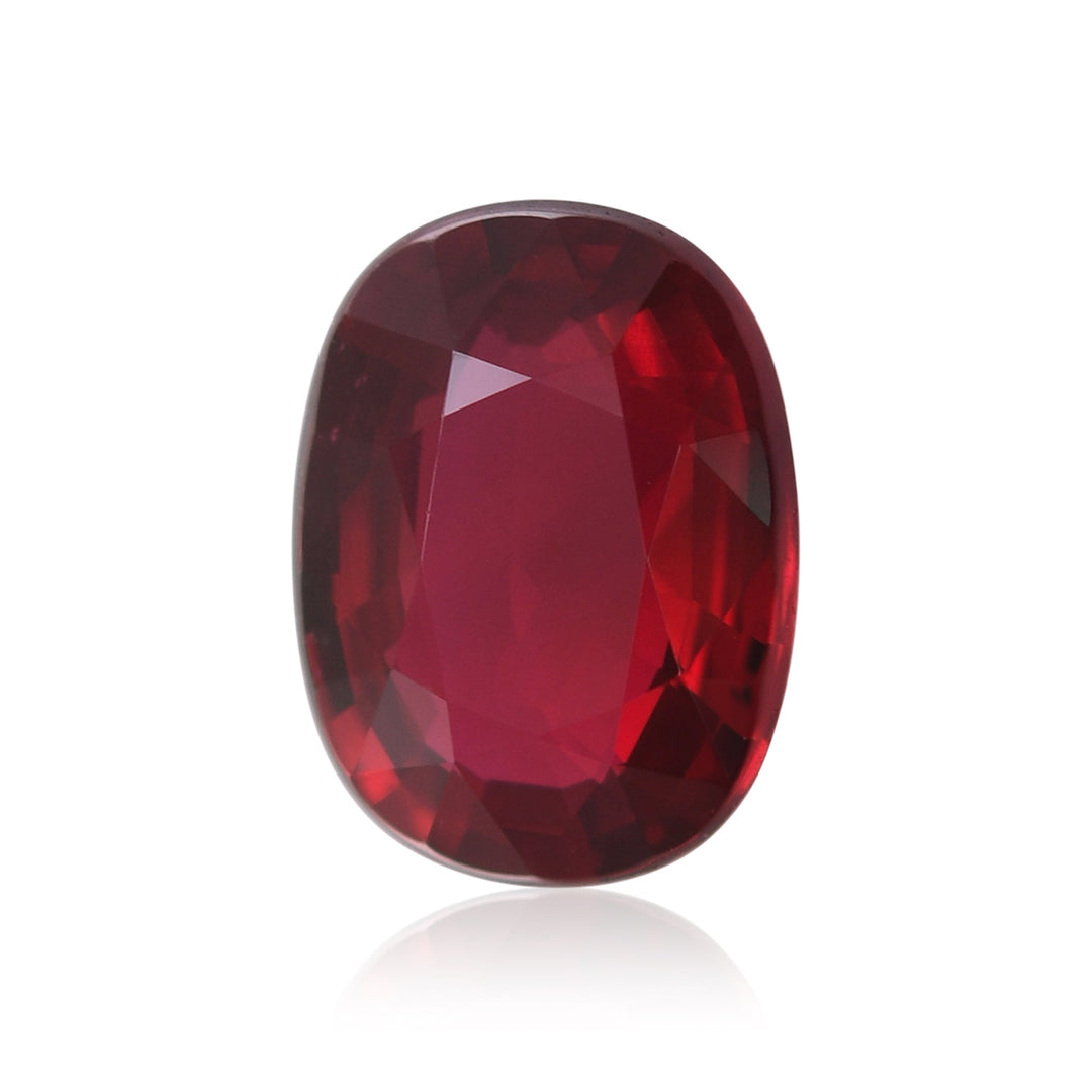 3.00 Carat Red MOZAMBIQUE Oval Ruby AGL