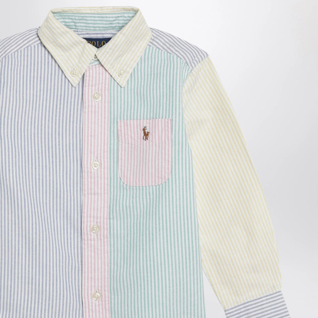 Polo Ralph Lauren - Colour-block striped button-down shirt