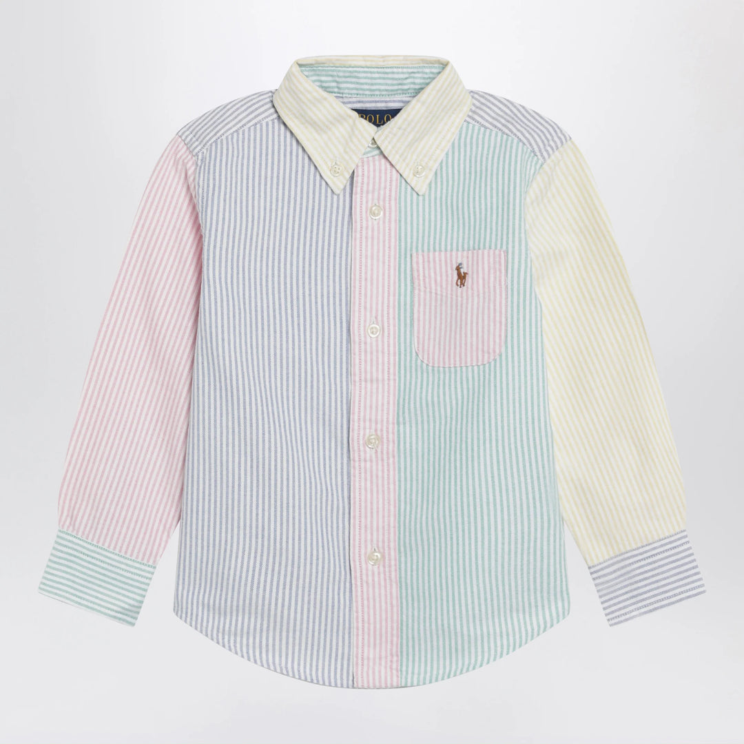 Polo Ralph Lauren - Colour-block striped button-down shirt