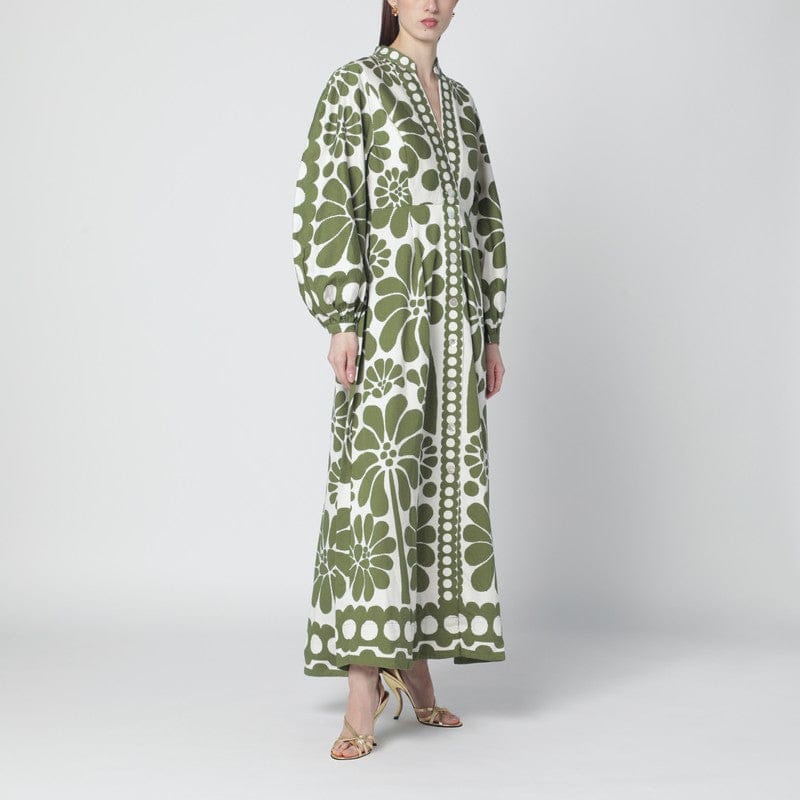 Dresses FARM Rio - Palermo dress with green print - M Brand